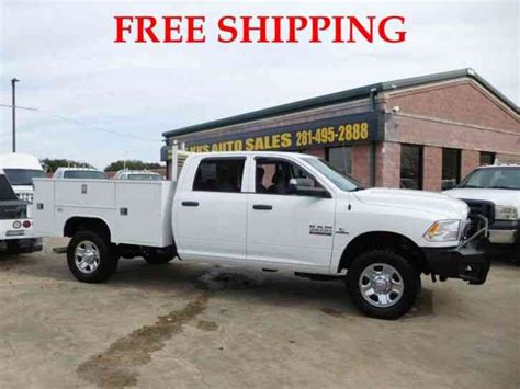 RAM 3500 ST HEAVY DUTY UTILITY SERVICE TRUCK CREW CAB 6. 7L TURBO ...