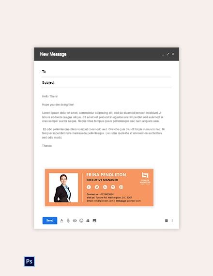 21+ FREE Email Signature Templates - Word | PSD | InDesign | HTML5 ...