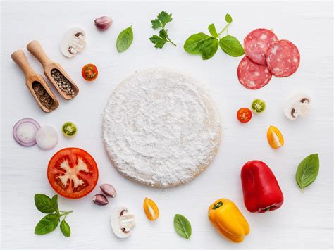 Pizza ingredients flat lay 2037623 Stock Photo at Vecteezy