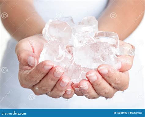 Ice Cold Hands Royalty Free Stock Photo - Image: 17241925