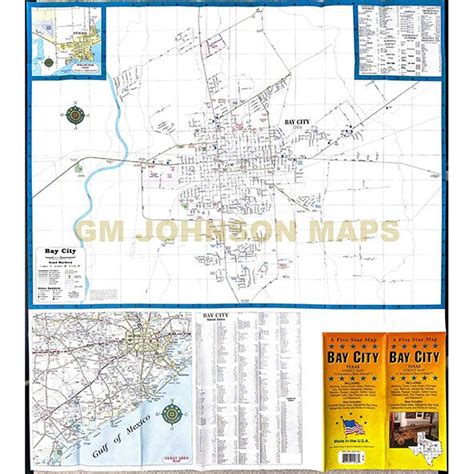 Bay City, Texas Street Map - GM Johnson Maps