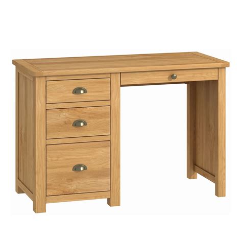 Portland Oak - Single Pedestal Desk | Portland Furniture