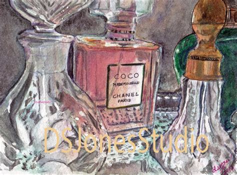 Perfume Bottles Print of an original watercolor painting | Etsy | Watercolor painting etsy ...