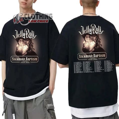 Jelly Roll Backroad Baptism 2023 Tour Merch Jelly Roll 2023 Tour Shirt Jelly Roll Concert 2023 ...