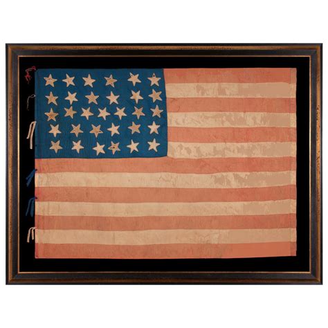 31 Star Antique American Flag, California Statehood, 1850-58, Very Rare ...