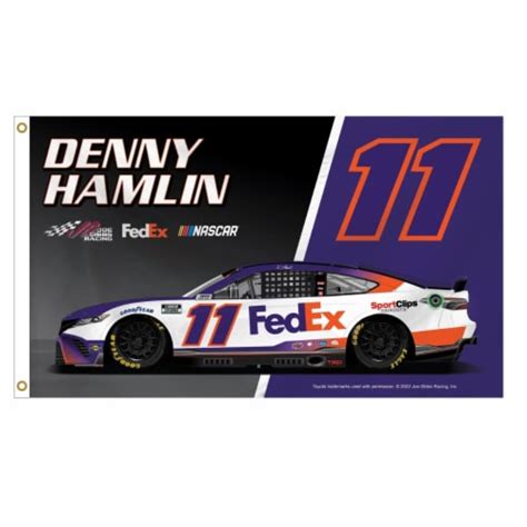 Denny Hamlin #11 Nascar 3' x 5' Car Flag New for 2022, 1 unit - Ralphs