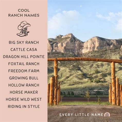 140+ Best Ranch Names (Creative, Cute, and Memorable) - Every Little Name