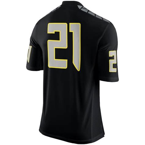 Men's Nike Black Oregon Ducks #21 Limited Football Jersey | Official Oregon Ducks Shop