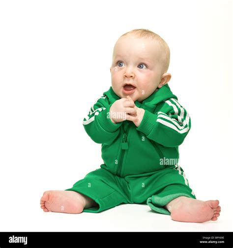 Little cute baby boy sitting Cut Out Stock Images & Pictures - Alamy