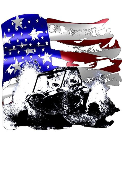 Flag Ride Side by Side Men's ATV UTV 4x4 Off Road Trail | Etsy