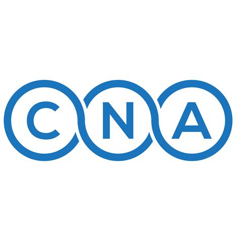 CNA letter logo design on white background. CNA creative initials letter logo concept. CNA ...