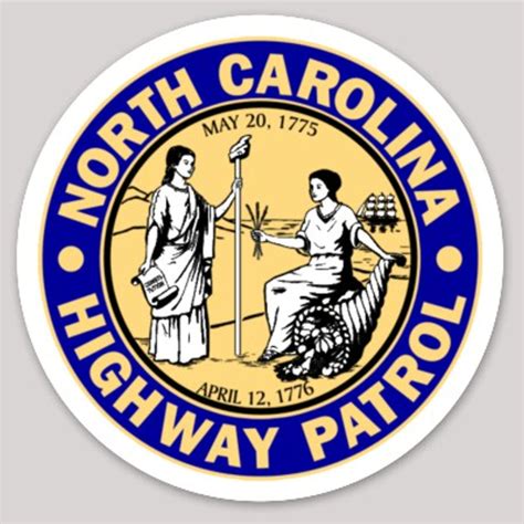 North Carolina Highway Patrol Seal Logo - Vinyl Sticker at Sticker Shoppe