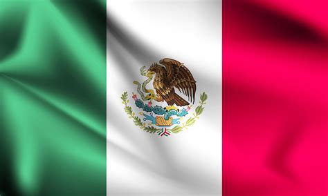 bandera mexicana 3d 1228865 Vector en Vecteezy