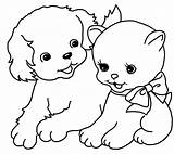 Cute Dog And Cat coloring Page  Download Print Or Color Online For Free sketch template