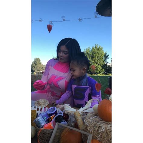 Kylie Jenner, Stormi's Superhero Costumes at Halloween Party: Pics