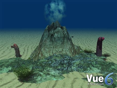 Underwater volcano more then what you see includin - 3D Model