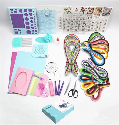 Amazon.com: Quilling Kit with 1860 Paper Strips 39cm/54cm and Quilling Tools Like Quilling Pen ...