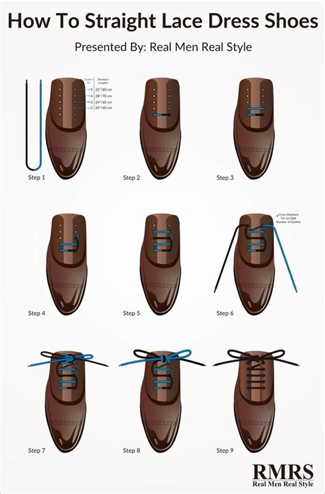 How To Straight Lace Your Dress Shoes - Infographic | Dress shoes men ...