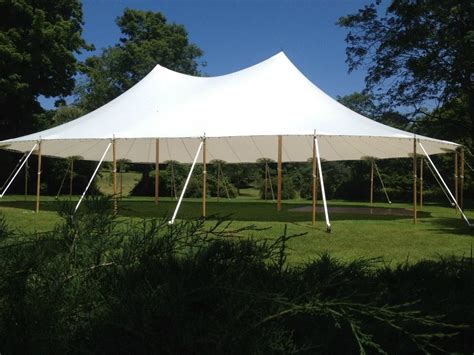 44' x 63' Sailcloth Tent Chatfield, Tent Lighting, New Milford, Wooden ...