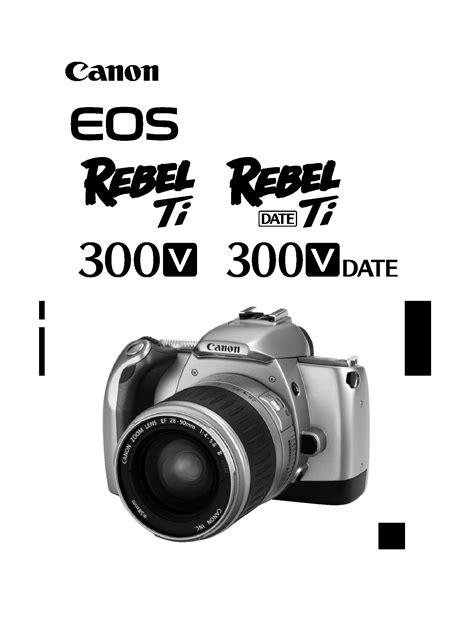 Owner's Manual for CANON EOS 300V - Download