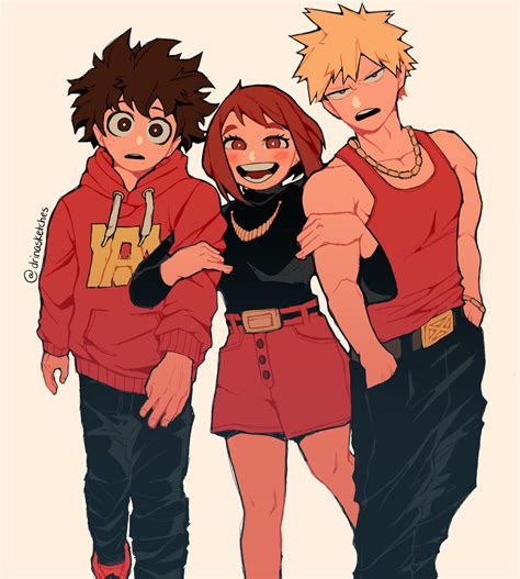 deku and uraraka and bakugo - Boku no Hero Academia fan Art (43895655) - fanpop