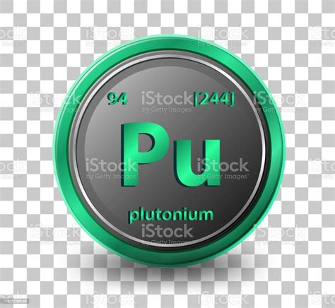 Plutonium Chemical Element Chemical Symbol With Atomic Number And Atomic Mass Stock Illustration ...