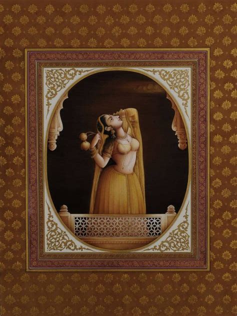 Mughal Miniature Painting by Ma Passion