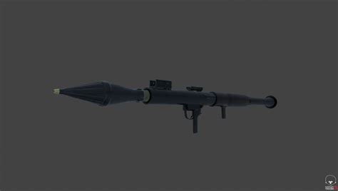 RPG Rocket Launcher High Detail 3D model | CGTrader