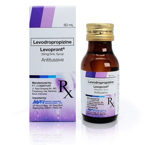 Levopront (Levodropropizine) – The House Of Goodies