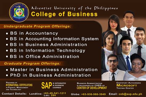 College of Business | Adventist University of the Philippines