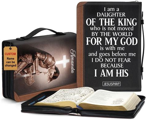 Amazon.com: Jesuspirit Personalized Leather Bible Covers with Zipper - Christian Gift with ...