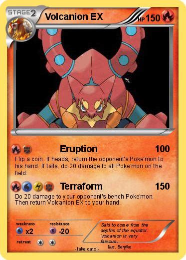 Pokémon Volcanion EX 1 1 - Eruption - My Pokemon Card