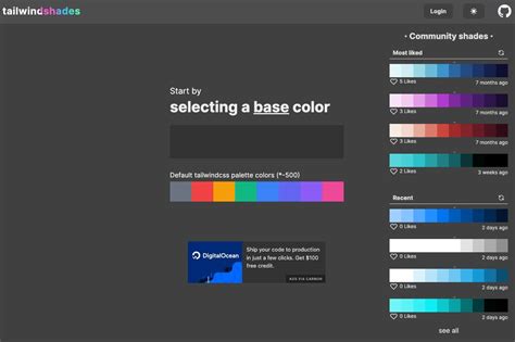 Tailwind Colors Generator - TailTemplate