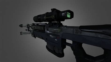 Halo Reach SRS99 Sniper Rifle - 3D model by Caitlin Harper ...