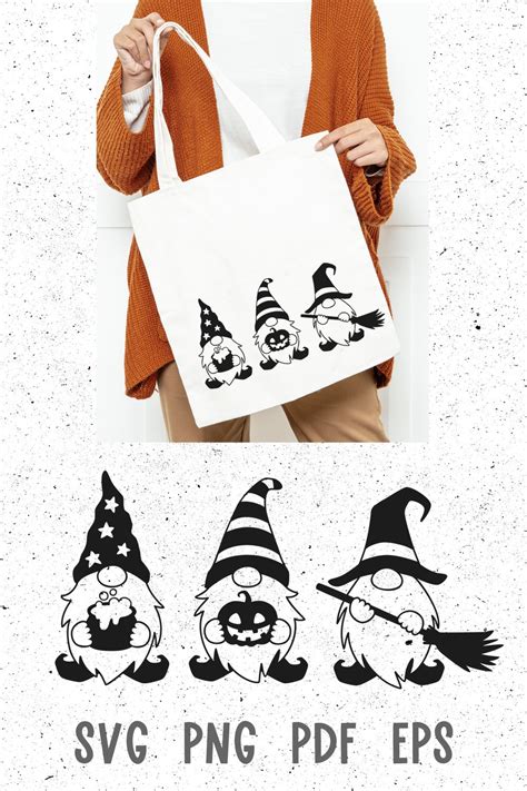 Halloween gnome svg for cricut Gnome clipart Gnome witch svg