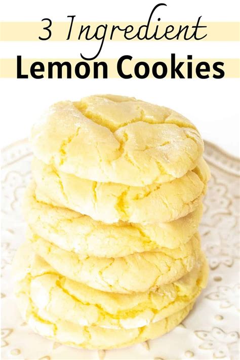 Easy Lemon Cake Mix Cookies (Only 3 Ingredients!!!)