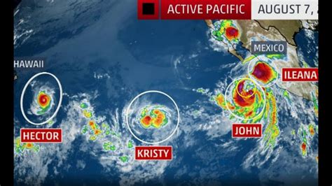 Unusual Activity: Four Named Tropical Cyclones Swarm The Pacific Ocean ...