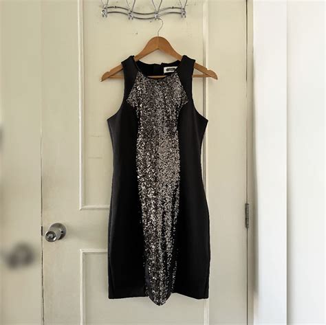 Black Gold Sequin Dress, Women's Fashion, Dresses & Sets, Dresses on Carousell