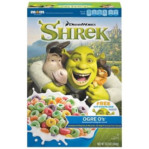 MOM Brands Company, DreamWorks, Shrek, Ogre O's Cereal, 13oz Box