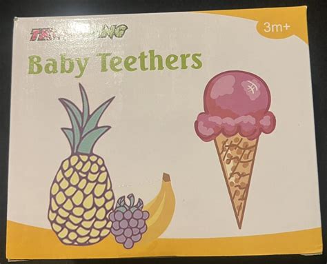 Baby Teething Toys for Newborn (5-Pack) Freezer Safe BPA Free Infant ...