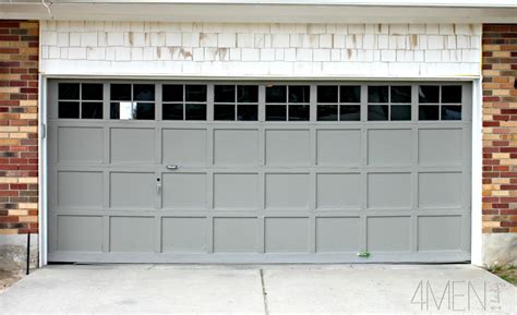 Adding trim to our garage door.