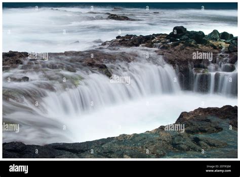 Scenic View Of Waterfall Stock Photo - Alamy