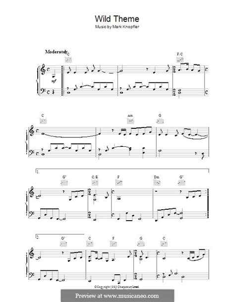 Wild Theme (from Local Hero) by M. Knopfler - sheet music on MusicaNeo