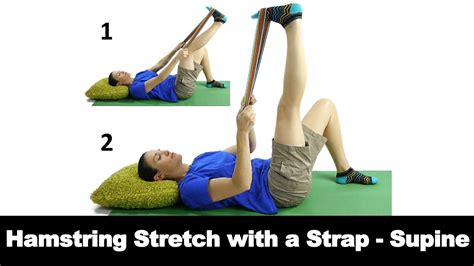 Hamstring Stretch with a Strap, Supine - Ask Doctor Jo - YouTube