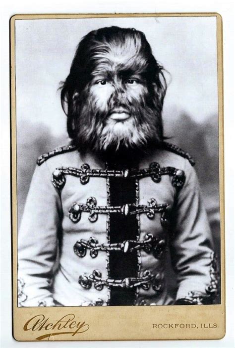 Lionel the Lion Faced Man Cabinet Card Photograph by fringepop