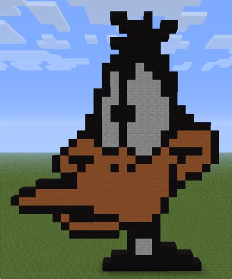 Minecraft Pixel Art Daffy Duck by aurora-bloodshard on DeviantArt