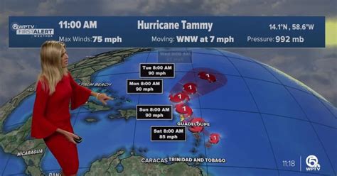 Tammy strengthens into hurricane, but won't impact Florida