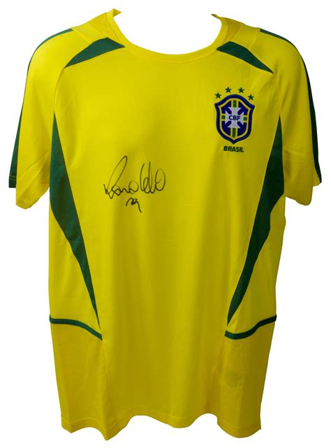 Ronaldo Nazario Signed Brazil National Team Shirt - CharityStars