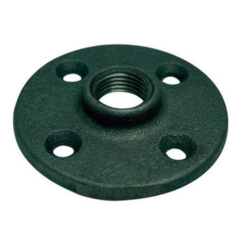 JMF Black Pipe Floor Flange, I.D. 1/2" - 3514108989802 | Blain's Farm & Fleet