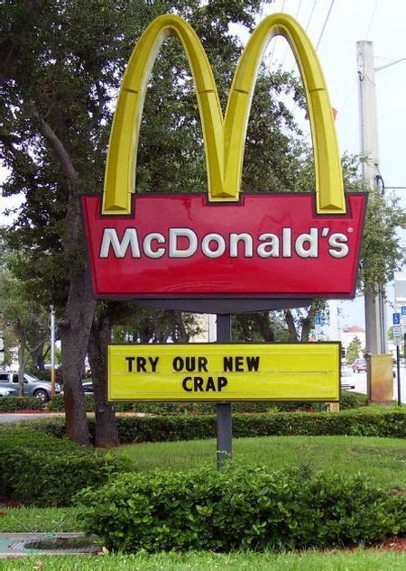 A McDonald's sign gets an unwelcome makeover | Funny signs fails, Funny pictures fails ...